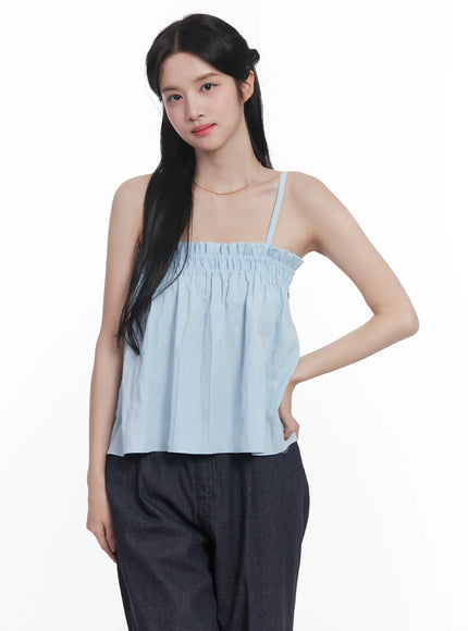 flared-shirred-square-neck-cami-cu523