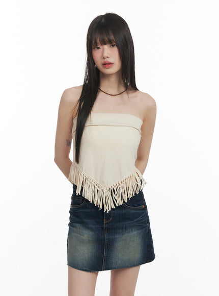 Fringe Tube Top CF518