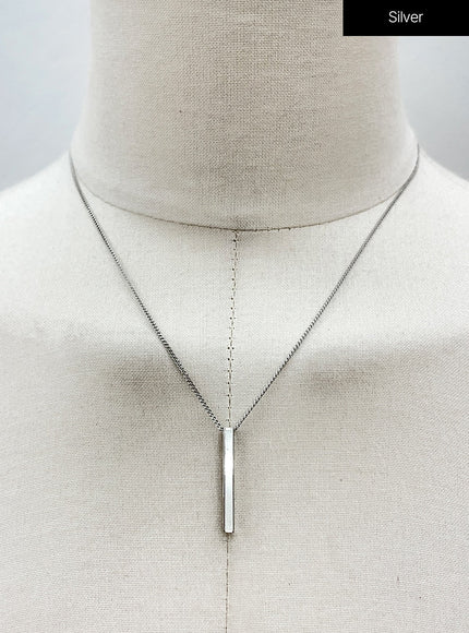 Basic Stick Pendant Necklace OU1