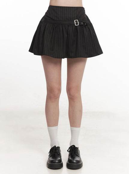 buckle-flare-stripe-mini-skirt-ca501