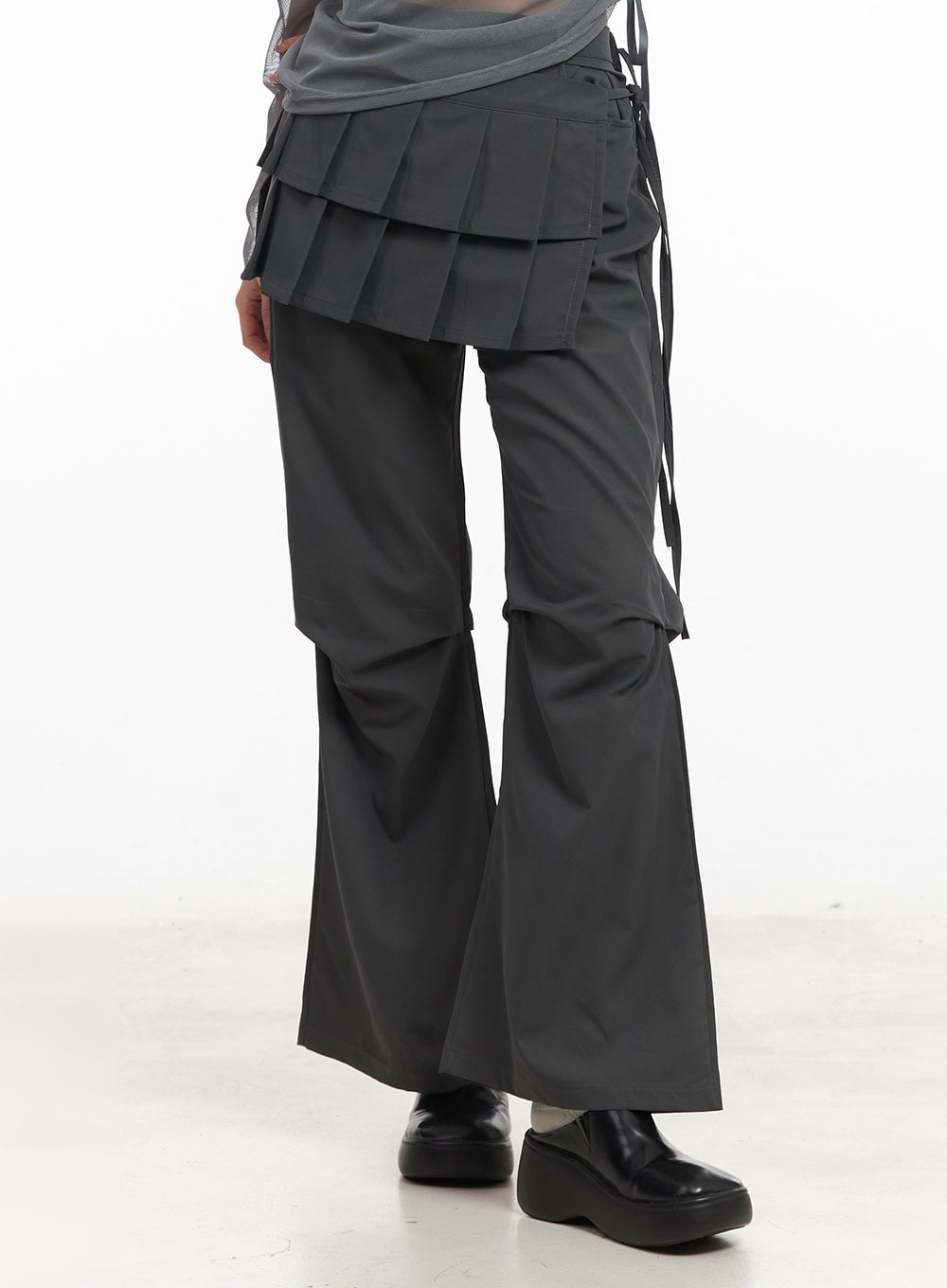 pintuck-pleated-bootcut-skirt-pants-cm503