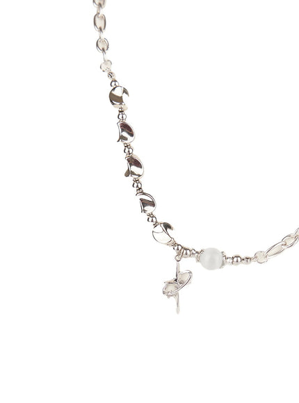 Silver Charm Chain Necklace CM518