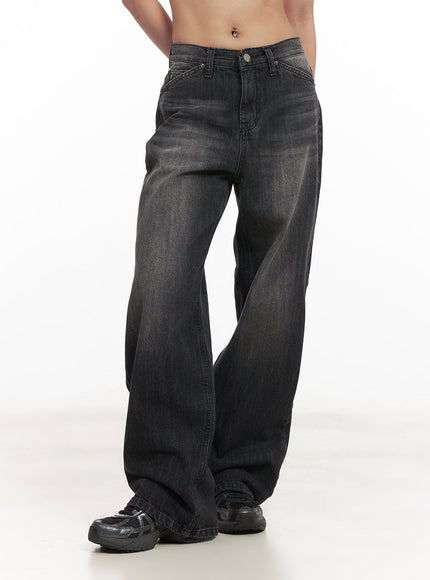 Debby Washed Wide-Leg Jeans CM505
