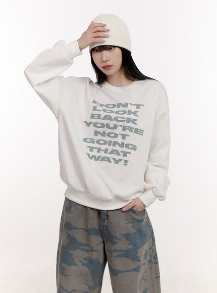 Graphic Loose-Fit Sweatshirt CJ529