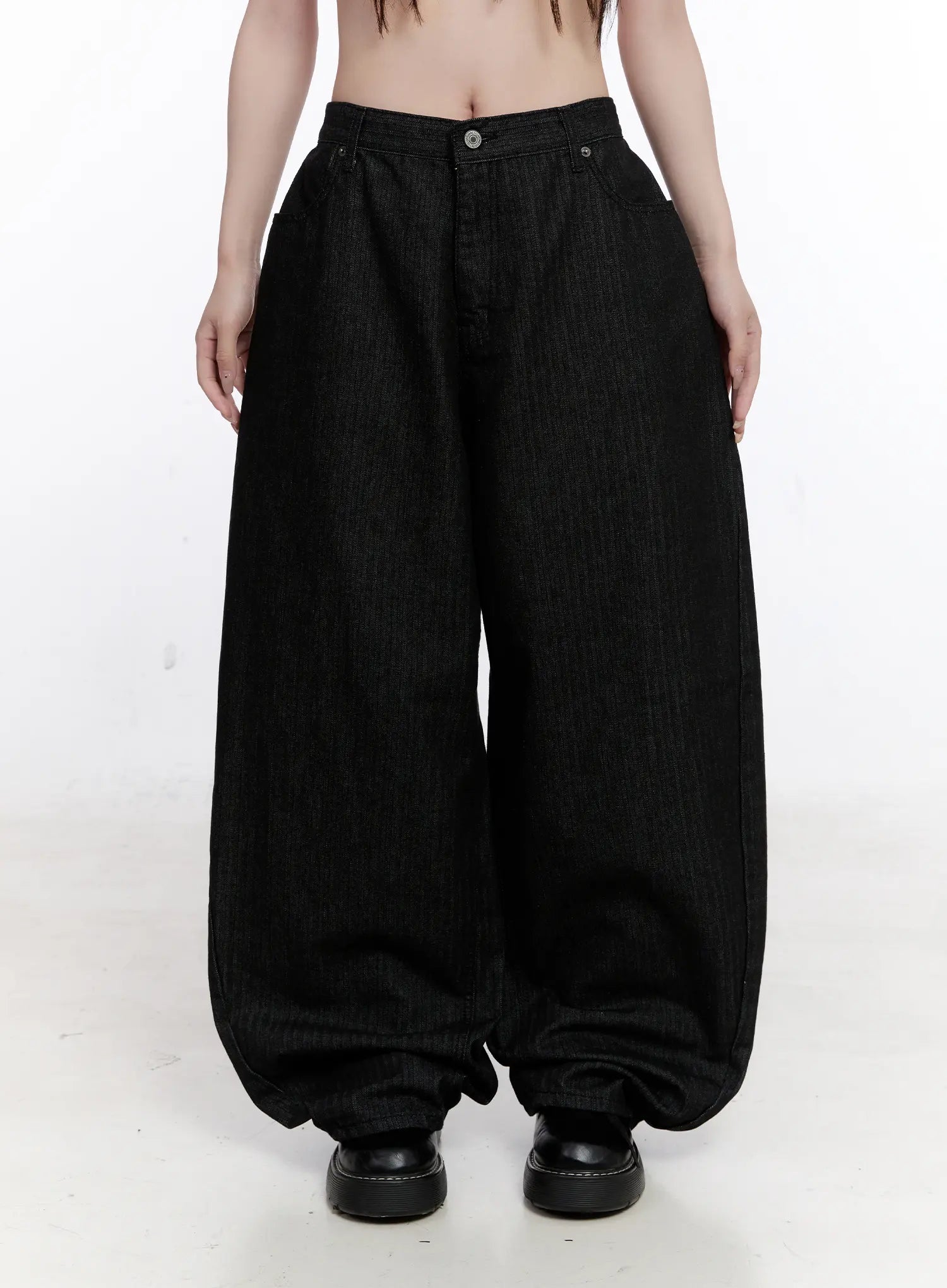 Vada Stitched Wide Leg Jeans CS530