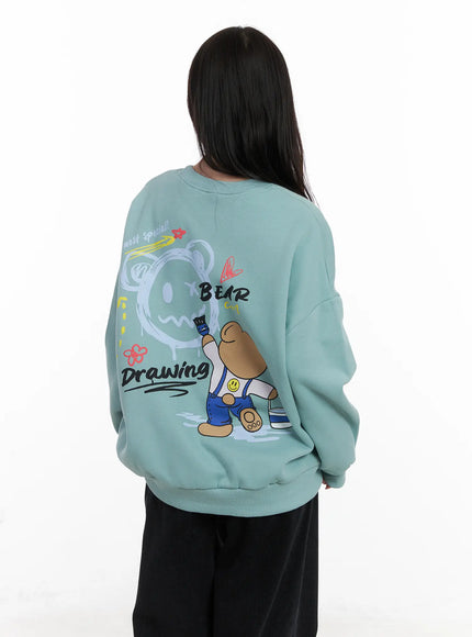 bear-graphic-oversized-sweatshirt-cn527
