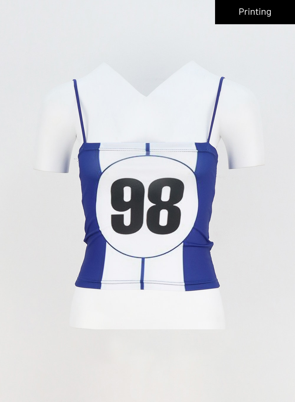 Graphic Thin Strap Top CY316