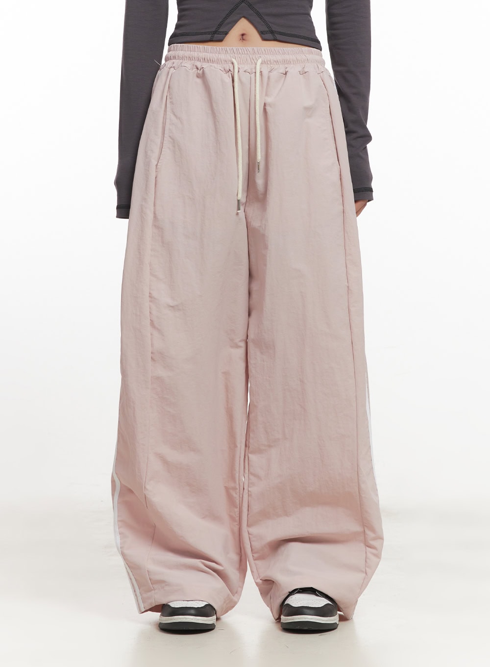 Wide Leg Stripe Track Pants CF524