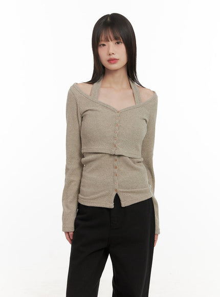 halter-neck-buttoned-cardigan-cd430