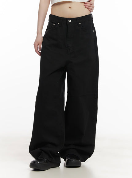 Cotton Oversized Wide-Fit Pants CF518