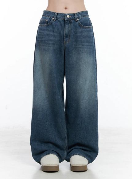 Elaine Casual Wide Leg Jeans CN519