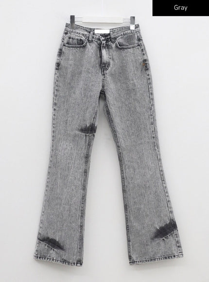 Grey Bootcut Jeans CM324