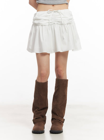 pleated-mini-skort-with-ribbon-shirring-ca523