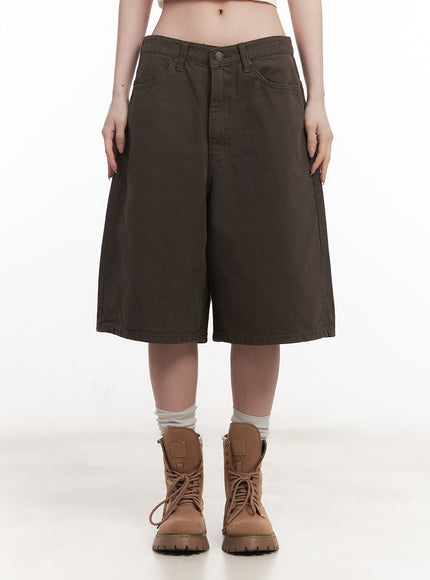 Wide-Fit Cotton Bermuda Shorts CM517