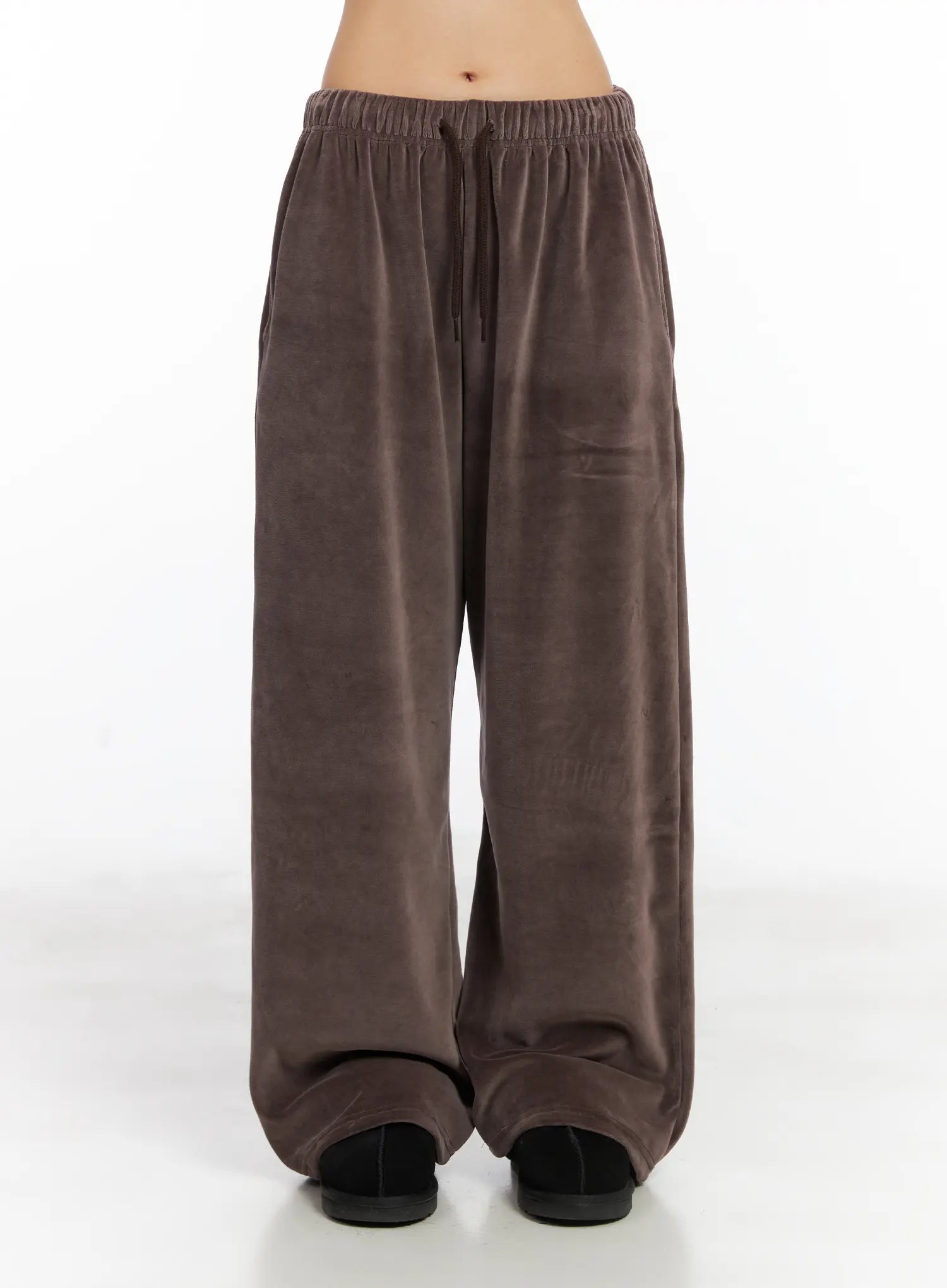 Wide Leg Velvet Track Pants CD508