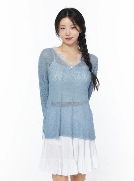 sheer-v-neck-knit-top-cy522