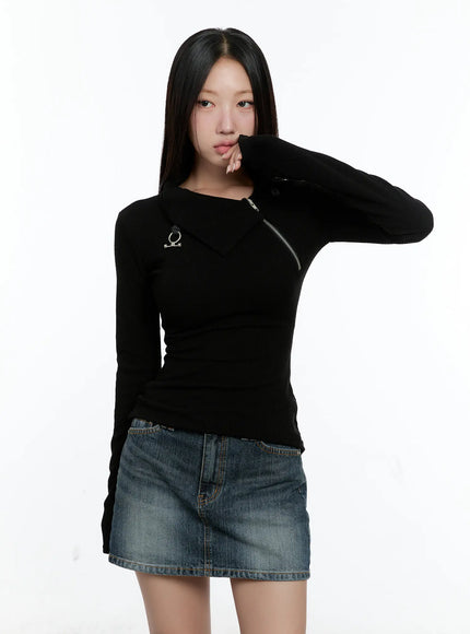 zipper-detail-rib-knit-long-sleeve-cs517