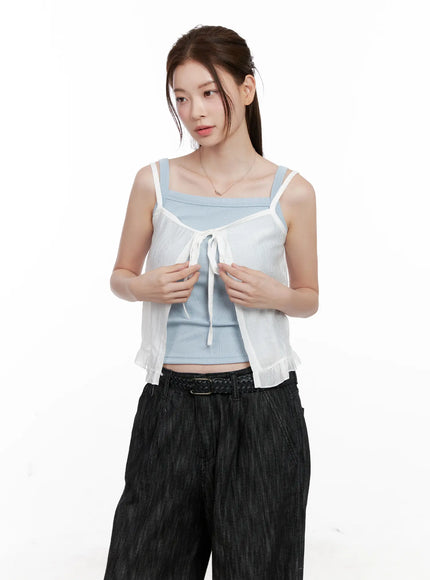 frill-ribbon-bustier-tank-cl523