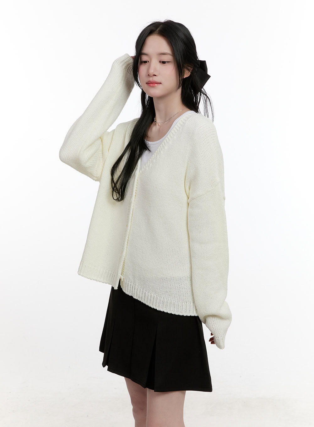 Classic Oversized V-Neck Cardigan CF527