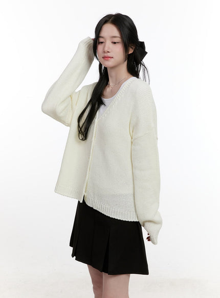 Classic Oversized V-Neck Cardigan CF527