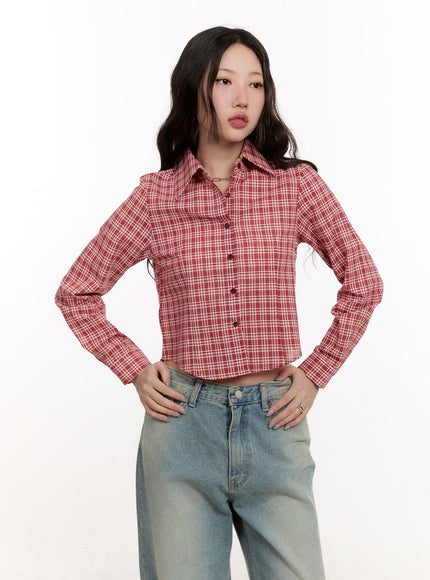 checkered-collared-crop-shirt-cm510