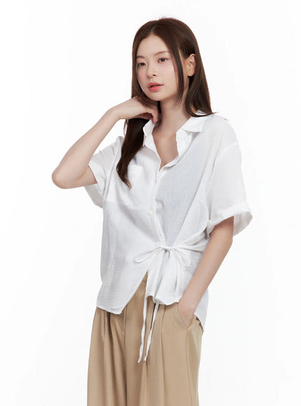 side-tie-collared-blouse