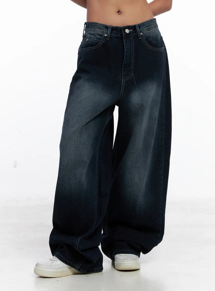 RM Washed Wide Leg Jeans CS522