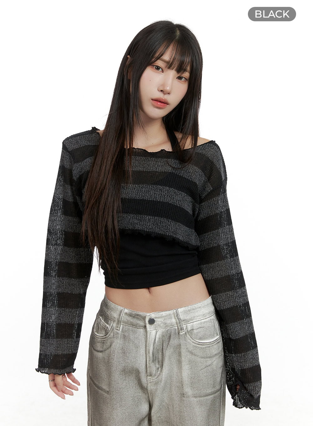 sheer-striped-crop-sweater-cl424