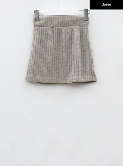 Twist Knit Mini Skirt CJ28