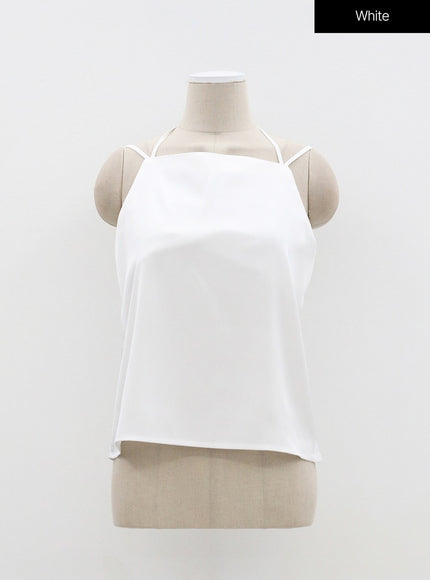 Satin Sleeveless Top OF327
