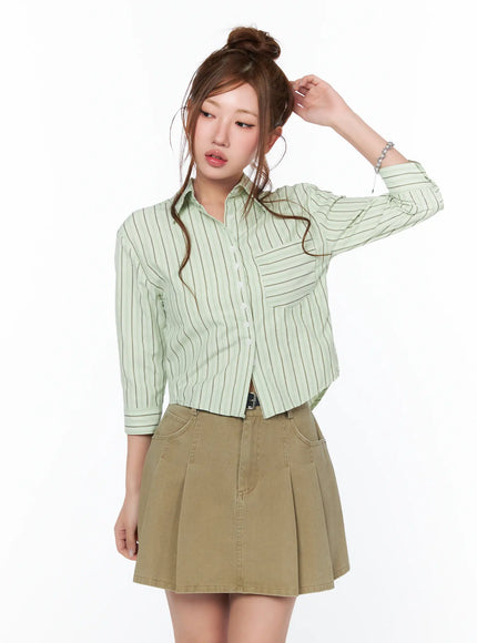 striped-3-4-sleeve-shirt-ca514