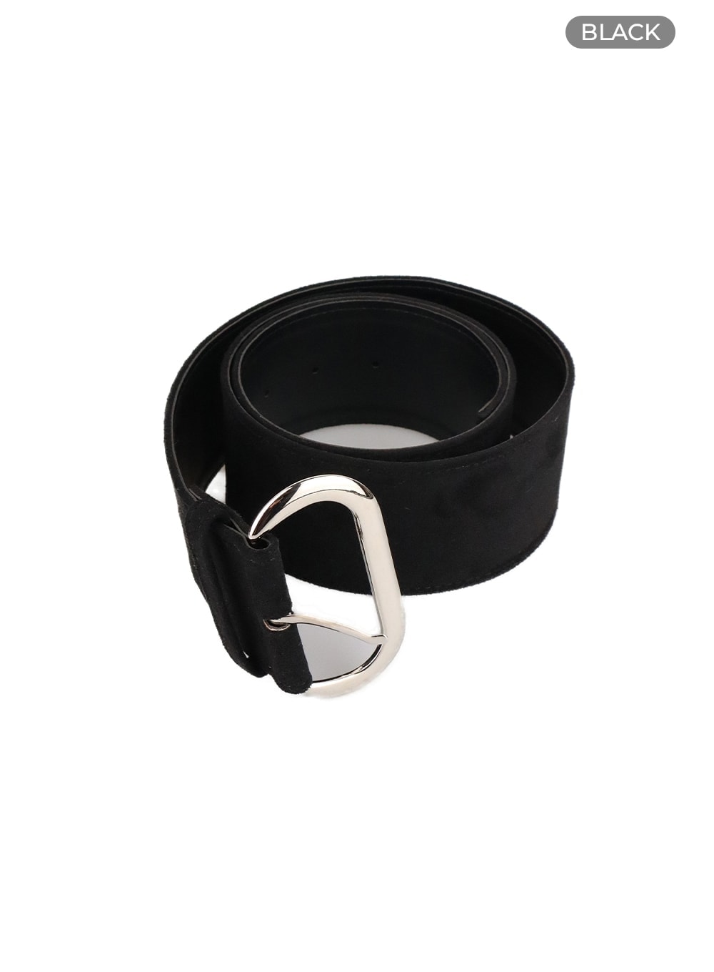 solid-suede-thick-belt-cm421 / Black