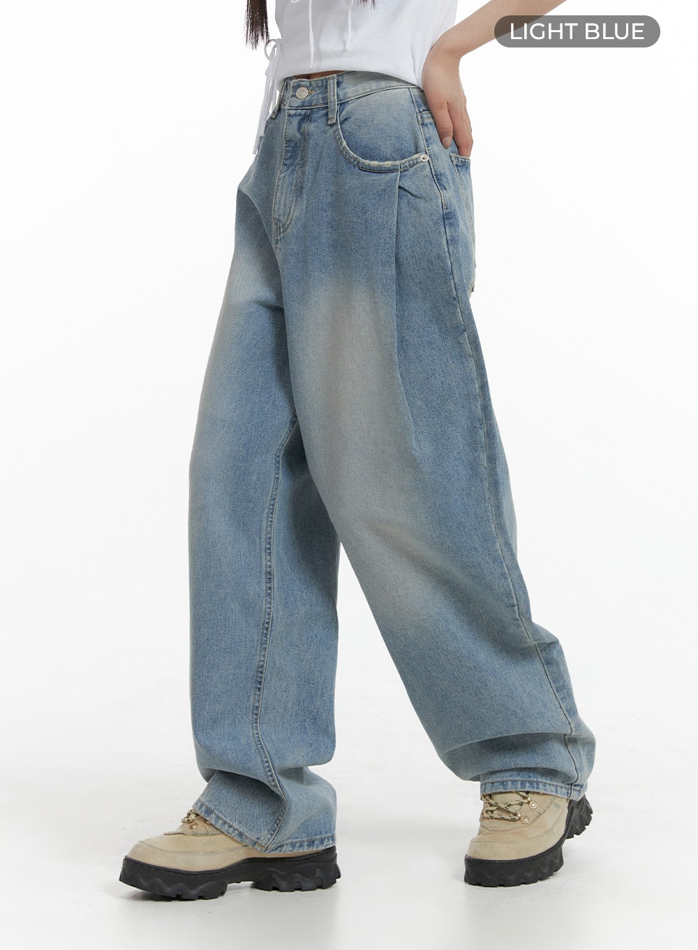 wide-leg-baggy-jeans-cm405 / Light blue
