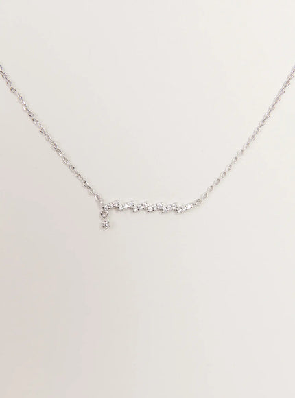 acc-zig-loop-necklace-kc1008 / Silver