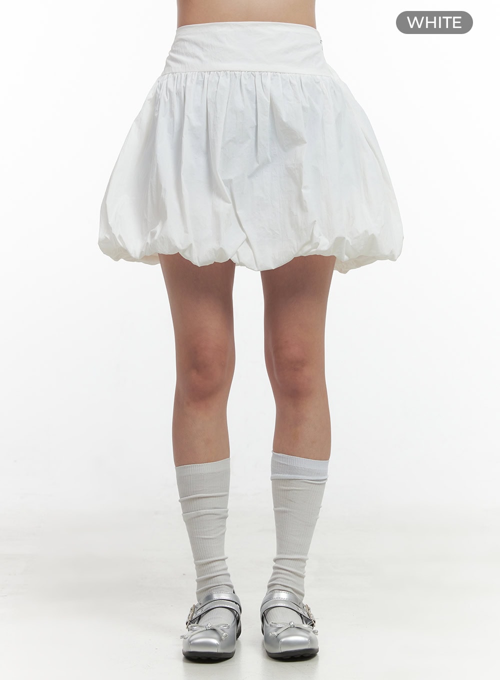 lovely-balloon-mini-skirt-oo421 / White