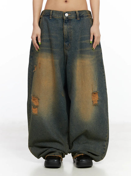 Stel Vintage Washed Baggy Jeans CF512