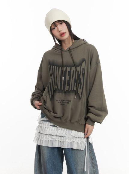 Graphic Oversized Hoodie CF519