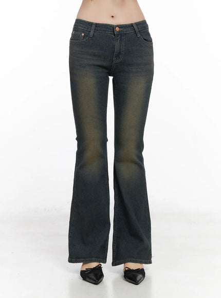 soleil-hip-pad-stripe-flared-jeans-cn512