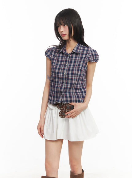plaid-puff-sleeve-cropped-shirt-ca523
