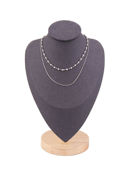 Layered Pearl Necklace CJ517