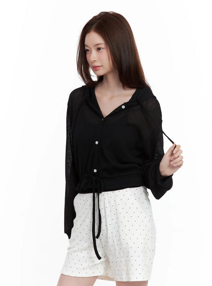 mesh-button-up-hoodie-cardigan