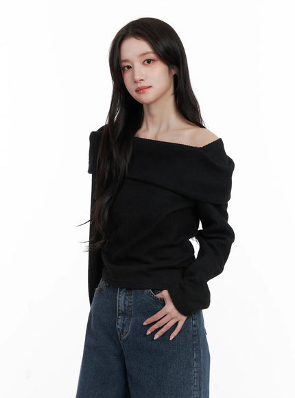 ribbed-off-shoulder-long-sleeve-top-cn527