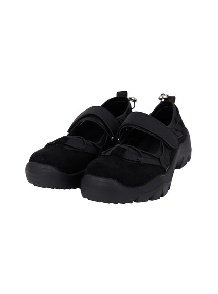 velcro-mary-jane-sneakers-cy521 / Black