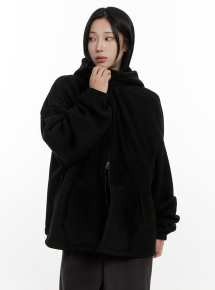 urban-oversize-hooded-sweatshirt-cn408 / Black