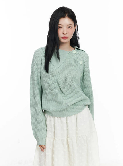 diagonal-button-collar-knit-top-cj519