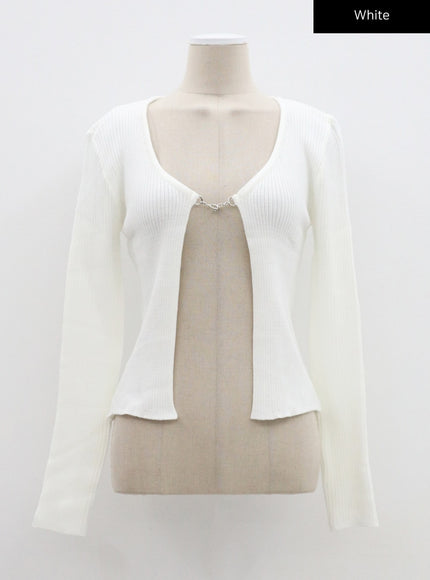 Ribbed Knit Cardigan CM303