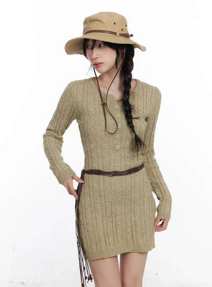 cable-knit-button-sweater-mini-dress-cj526