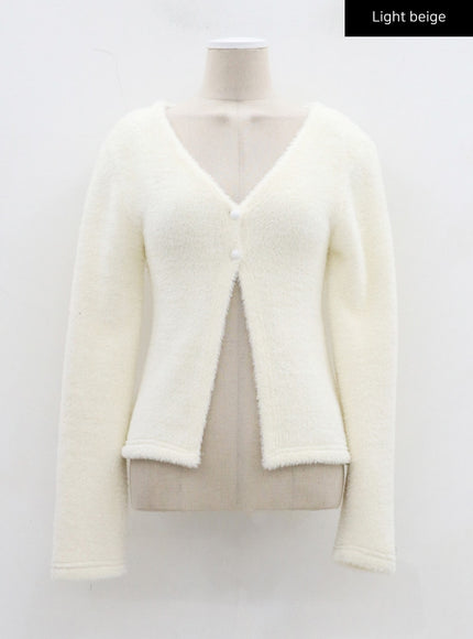 Teddy Cardigan Tube Top And Mini Skirt Set CJ325