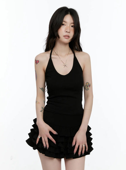 basic-u-neck-halter-tank-top-cn517