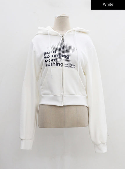 Graphic Zipper Hoodie CD27